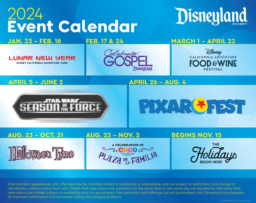 calendario-disney-2024-1000x795 - ¿Qué hacer en Disneyland Resort? Este es el calendario de eventos 2024