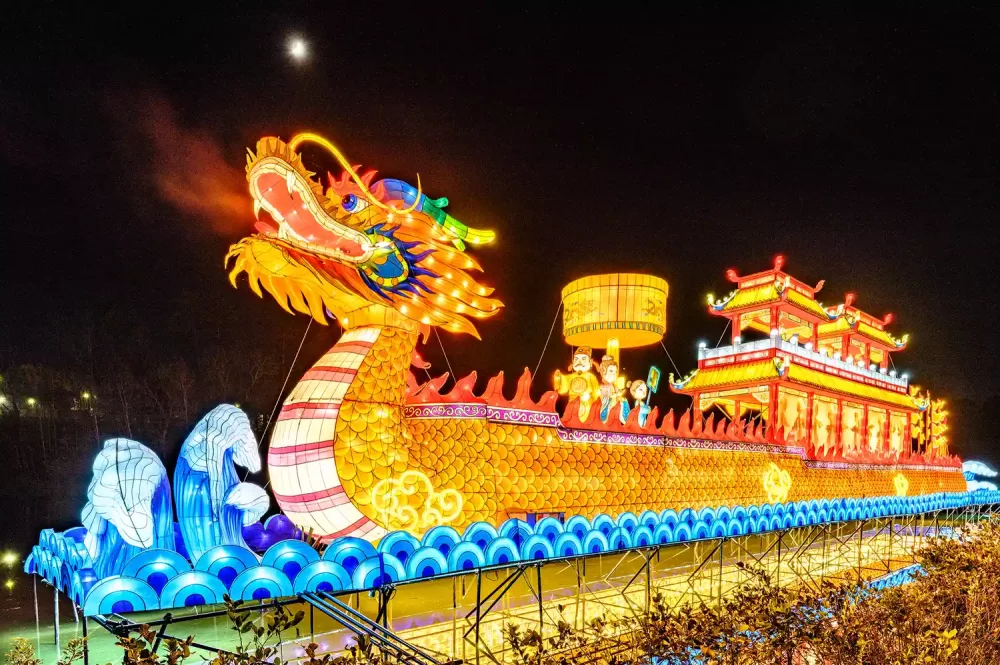 dragon-chino-1000x665 - Este pueblo de Carolina del Norte organiza un hermoso festival de linternas chinas con un dragón de 6.4 metros de altura, y aún hay boletos disponibles