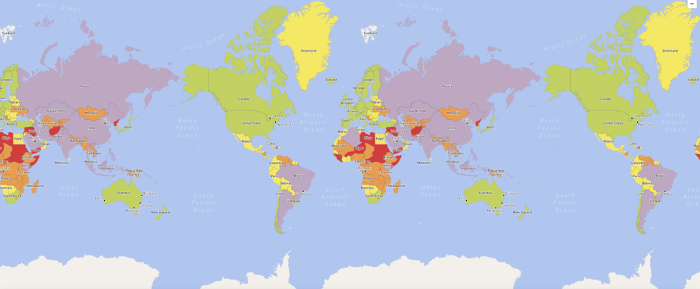 mapa-de-riesgos-1000x414 - Estas son las regiones más inseguras para viajar en 2024