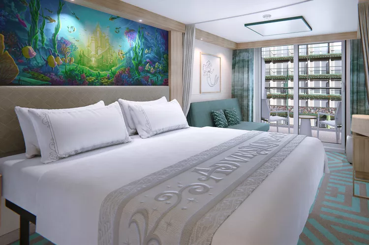 deluxe-garden-stateroom-disney-adventure - El crucero Disney Adventure tendrá la montaña rusa más larga en altamar