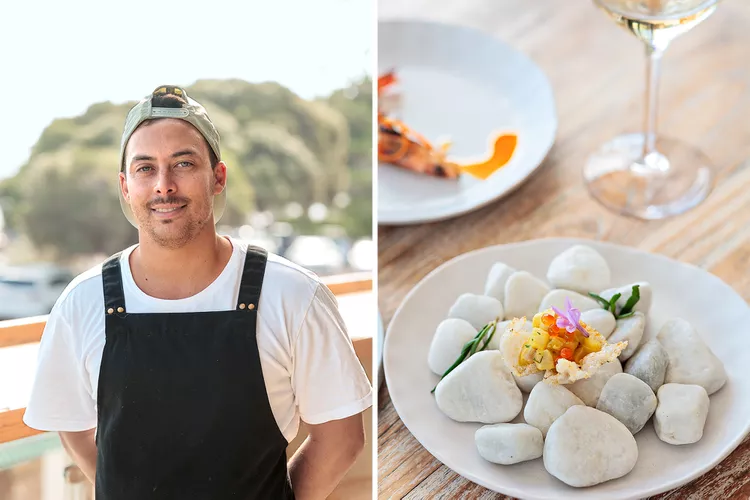 chef-Ben-Jacob-y-plato-de-Lagoon-Yallingup - Australia Occidental, un destino con bodegas y restaurantes de primer nivel