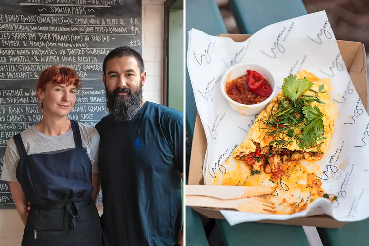 duenos-de-Alberta-y-tortilla-de-cangrejo - Australia Occidental, un destino con bodegas y restaurantes de primer nivel