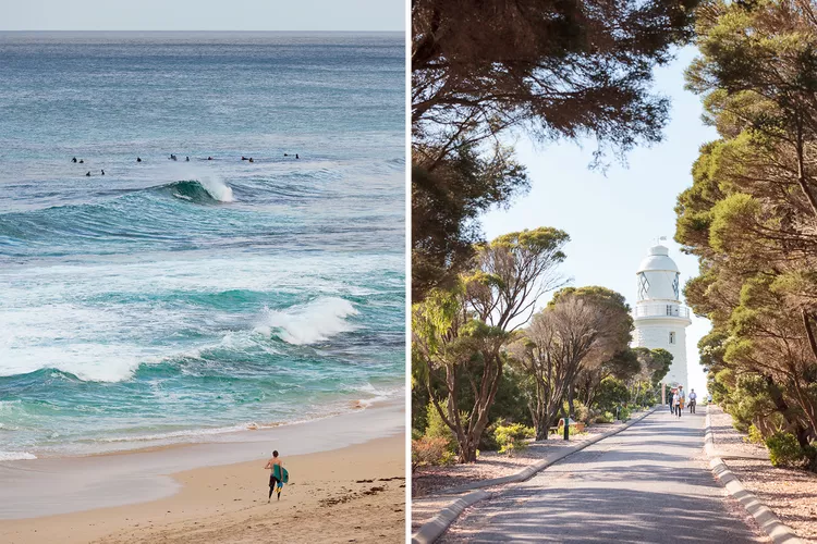 playa-y-faro - Australia Occidental, un destino con bodegas y restaurantes de primer nivel