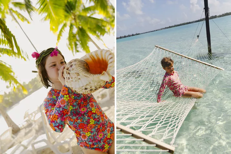 Ninos-en-Polinesia - La Polinesia francesa resultó ser el destino perfecto para unas vacaciones familiares