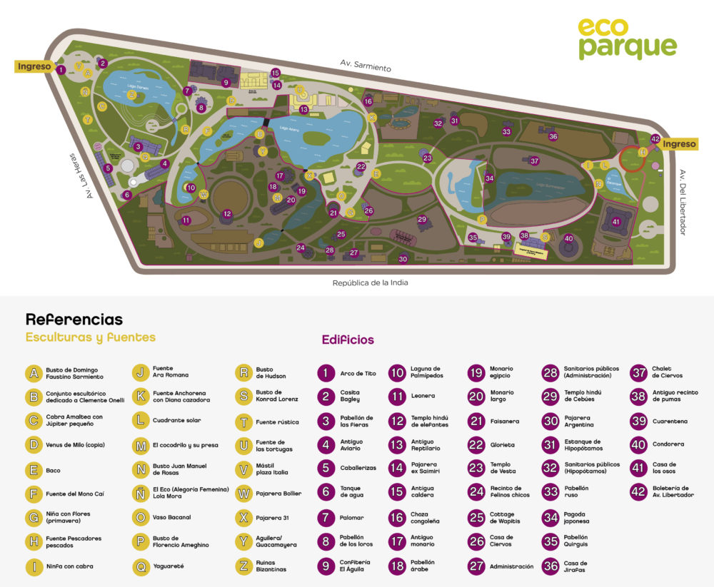 mapa-de-ecoparque-1000x823 - Trabajé en el antiguo Zoo de Buenos Aires y éstos son algunos de los valores que aún se conservan y vale la pena visitar 