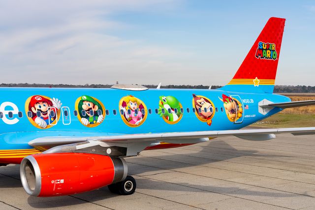 jetblue - Esta aerolínea acaba de presentar un avión inspirado en Super Mario; lo que debes saber