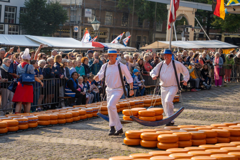 Así es el mercado del queso de Alkmaar