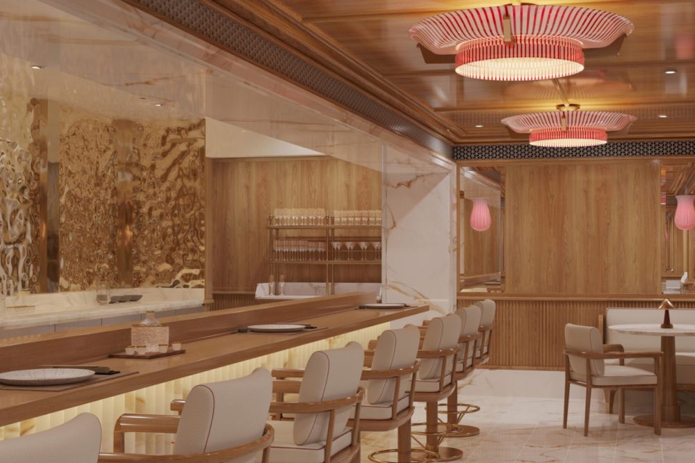 barra-omakase-1000x666 - Estas son las 11 experiencias gastronómicas que ofrecerá el primer yate de Four Seasons 