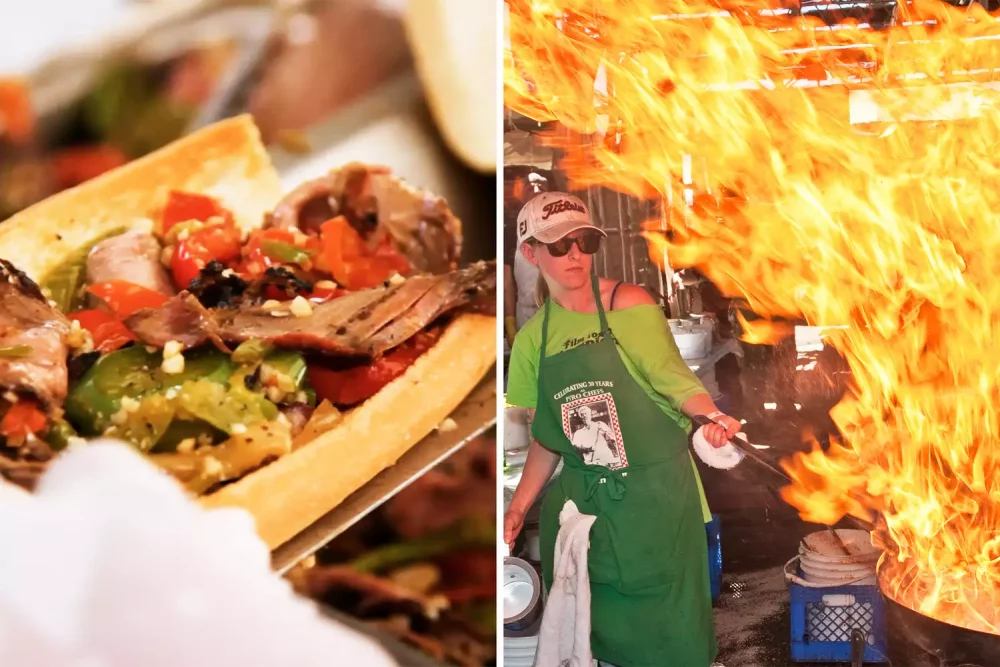 TAL-pepper-steak-flaming-garlic-GILROYGARLIC0625-3106193472674468a3b490740d4e6c92-1000x667 - ¿Helado de ajo? El festival de ajo más grande del mundo está de regreso