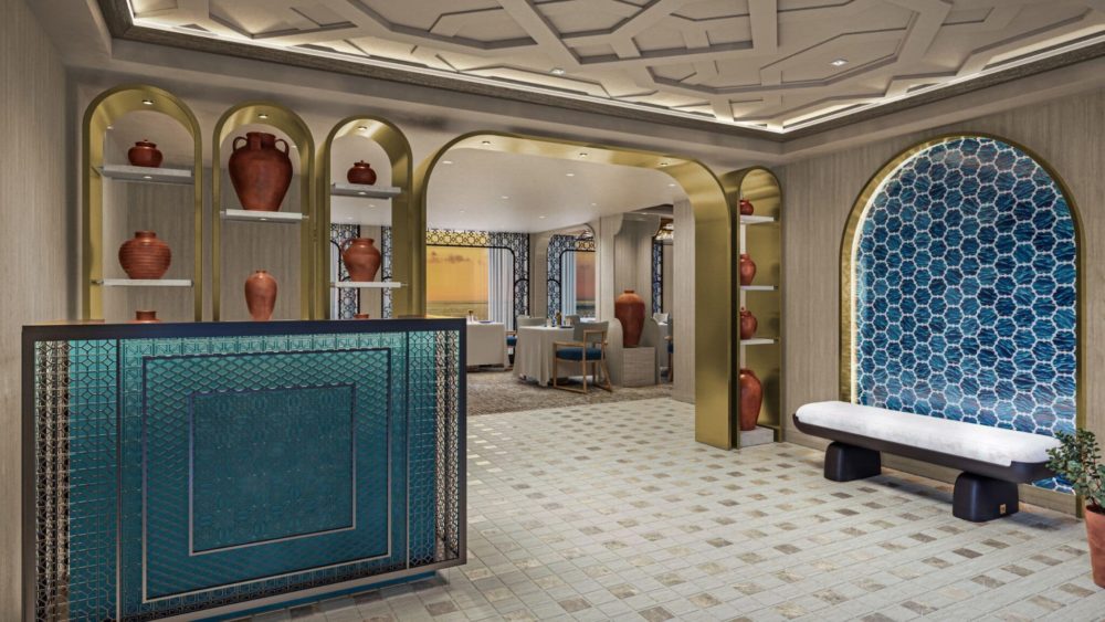 Prestige-Azure-restaurant-entrance-2048x1154-1-1000x563 - Azure la nueva experiencia gastronómica en altamar de Regent Seven Seas Cruises