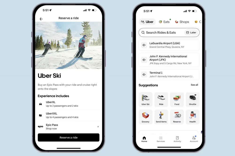 TAL-uber-ski-screens-UBERSKI1125-e8916b7c702143fd9bd7da3792258516-1000x667 - Uber Ski te lleva a las pistas sin complicaciones con viajes compatibles con equipaje