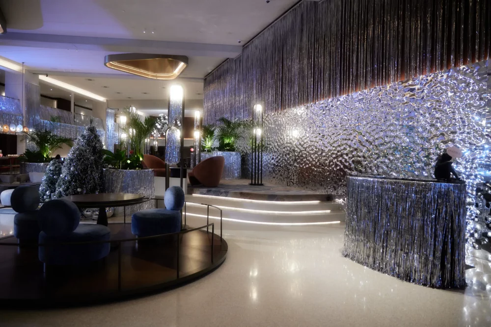 Desfilando en un paraíso invernal