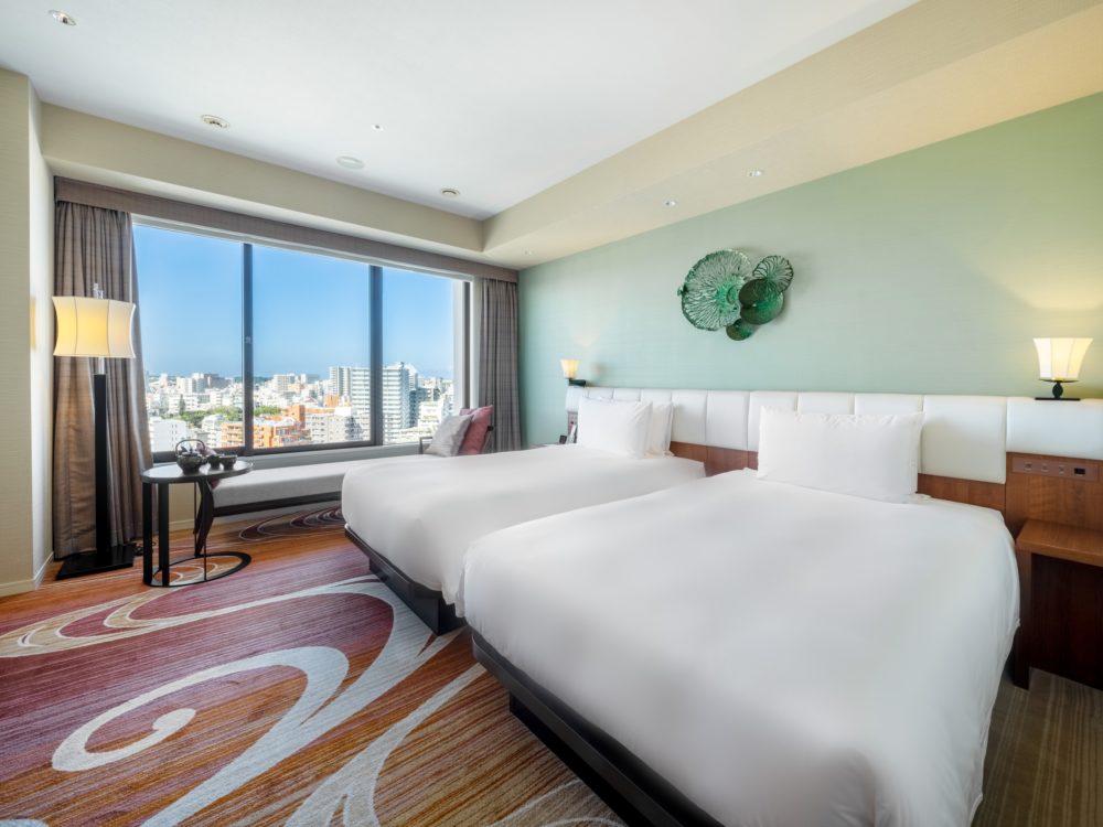 Deluxe-Twin-Daytime_-2-1-1000x750 - Hyatt Regency Naha: dormir sobre la historia de Ryūkyū