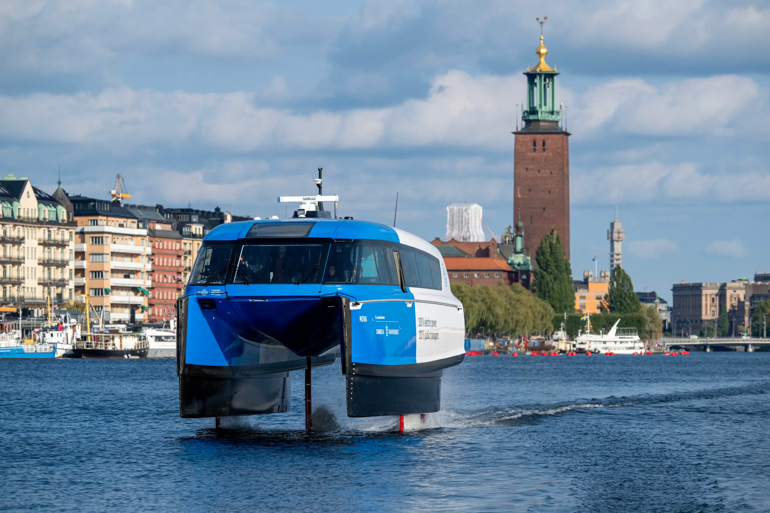 El primer ferry volador se estrena con éxito en Estocolmo El primer ferry volador se estrena con éxito en Estocolmo
