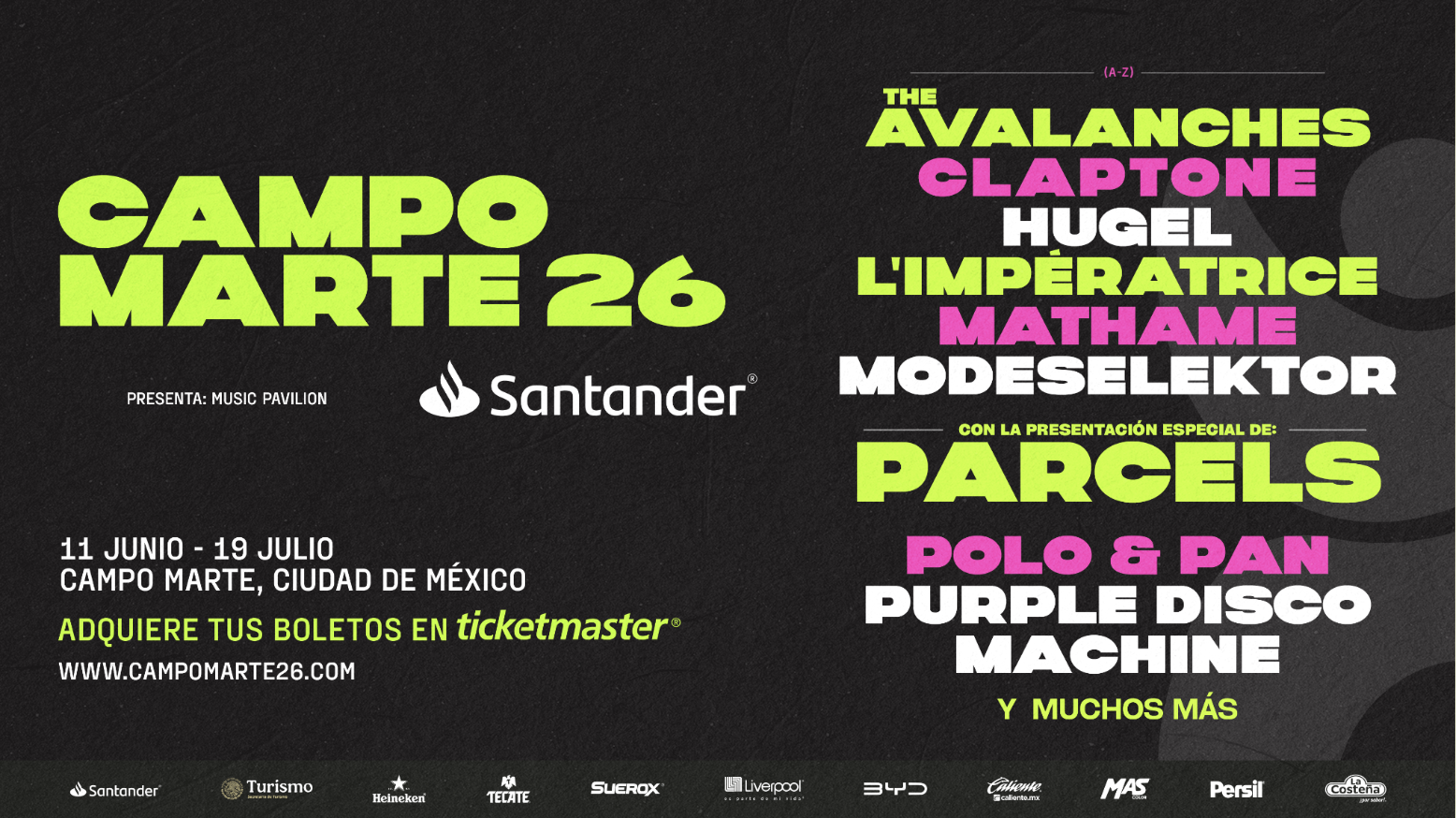 Campo Marte 26: qué es, fechas, artistas y todo sobre el festival del Mundial 2026