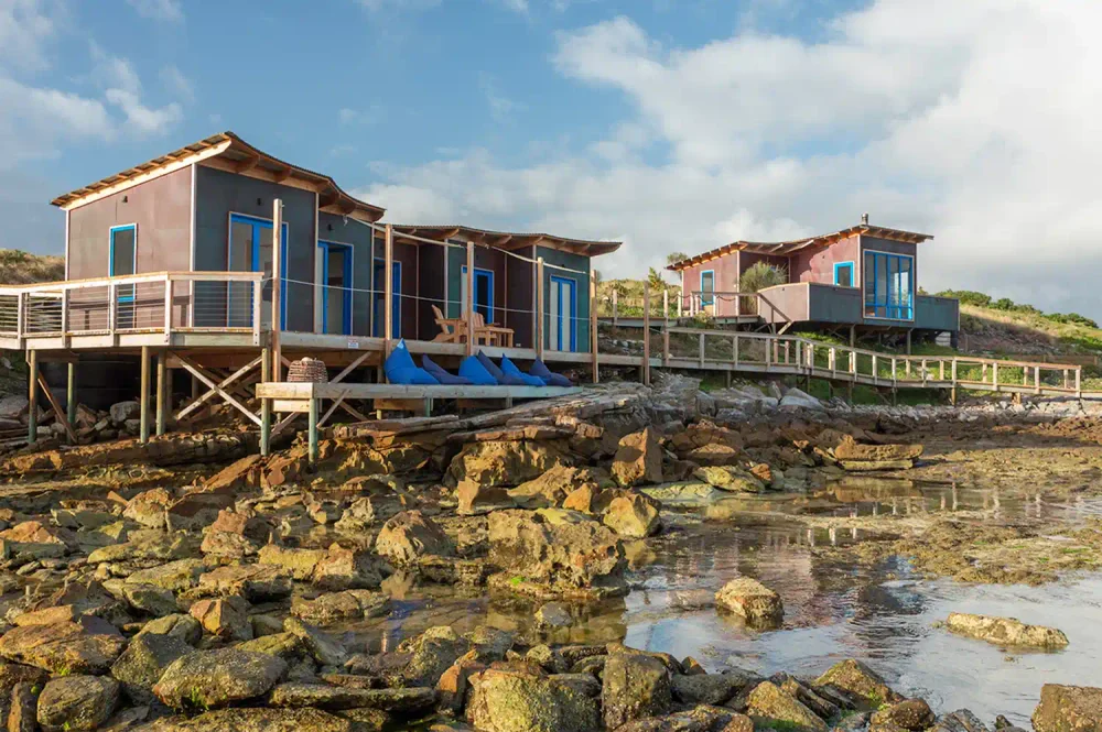 TAL-room-exterior-picnic-island-tasmania-australia-PICNICISLAND0926-267dbfcaf2c54110ae05d1f3f4111360-1000x665 - Puedes rentar una isla privada frente a la costa de Tasmania, Australia, hogar de una colonia de pingüinos