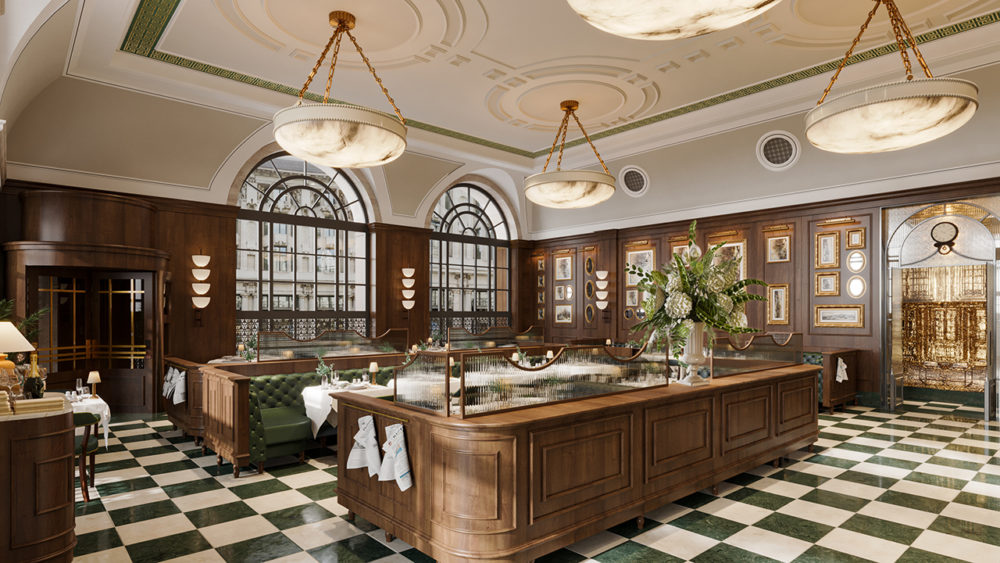 The-WestDill-Mayfair-London-Restaurant-View-rendering-1000x563 - Colbert Collection: historia e identidad de la mano de Minor Hotels